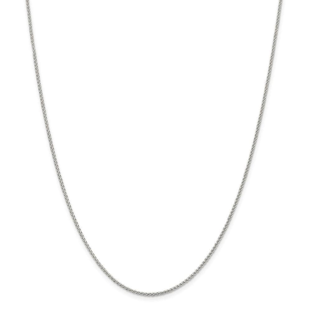 Lovely Rita's Chains Size 16 Silver Polished 1.50-mm Solid Round Spiga Chain