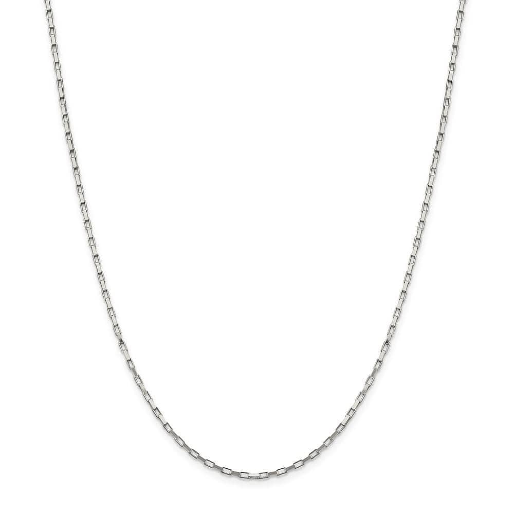 Lovely Rita's Chains Size 16 Silver Polished 1.65-mm Elongated Box Chain