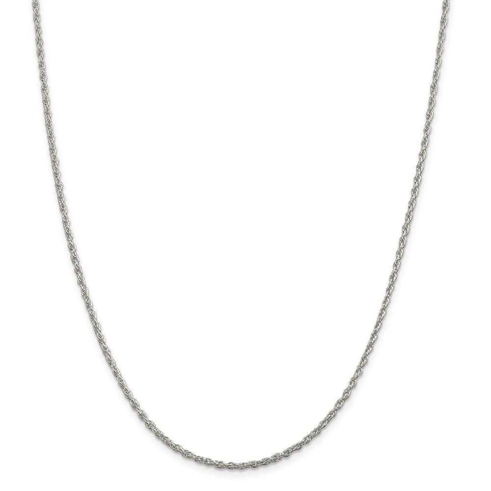 Lovely Rita's Chains Size 16 Silver Polished 2.00-mm Loose Rope Chain