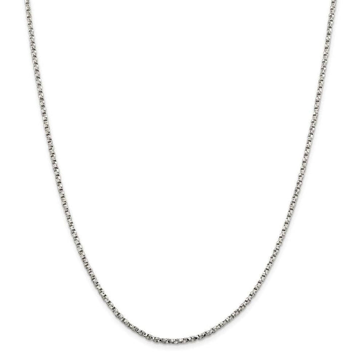 Lovely Rita's Chains Size 16 Silver Polished 2.25-mm Twisted Box Chain