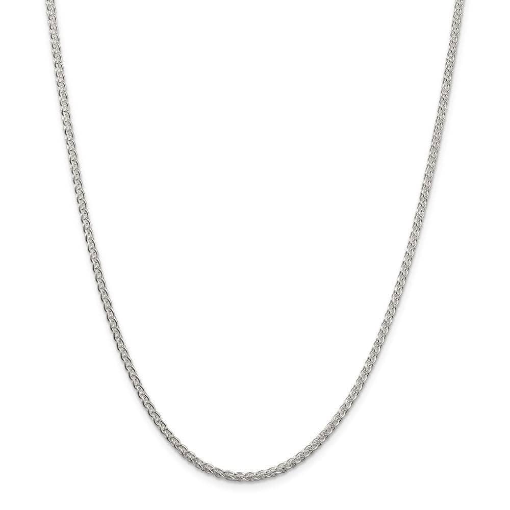Lovely Rita's Chains Size 16 Silver Polished 2.50-mm Solid Round Spiga Chain