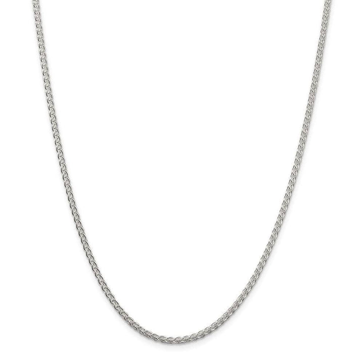 Lovely Rita's Chains Size 16 Silver Polished 2.50-mm Solid Round Spiga Chain