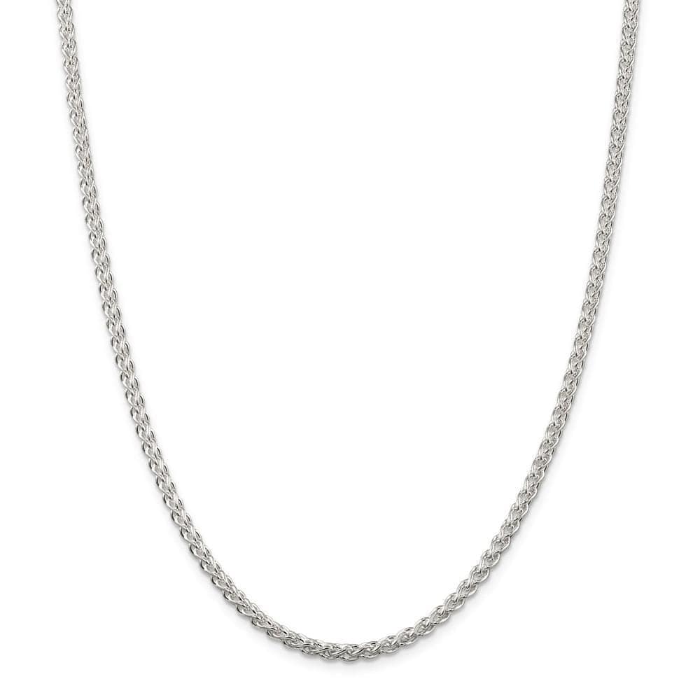Lovely Rita's Chains Size 16 Silver Polished 3.00-mm Solid Round Spiga Chain