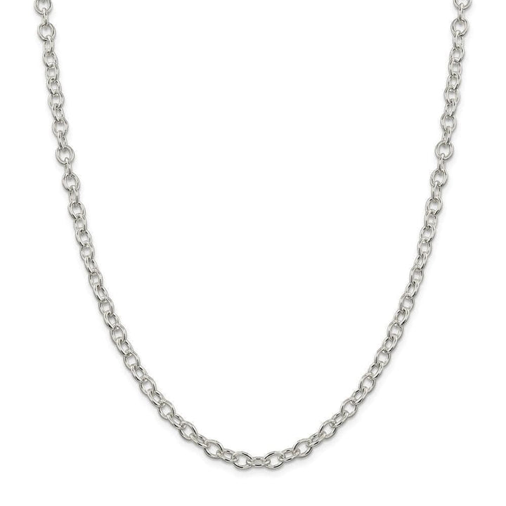 Lovely Rita's Chains Size 16 Silver Polished 5.75-mm Oval Cable Chain