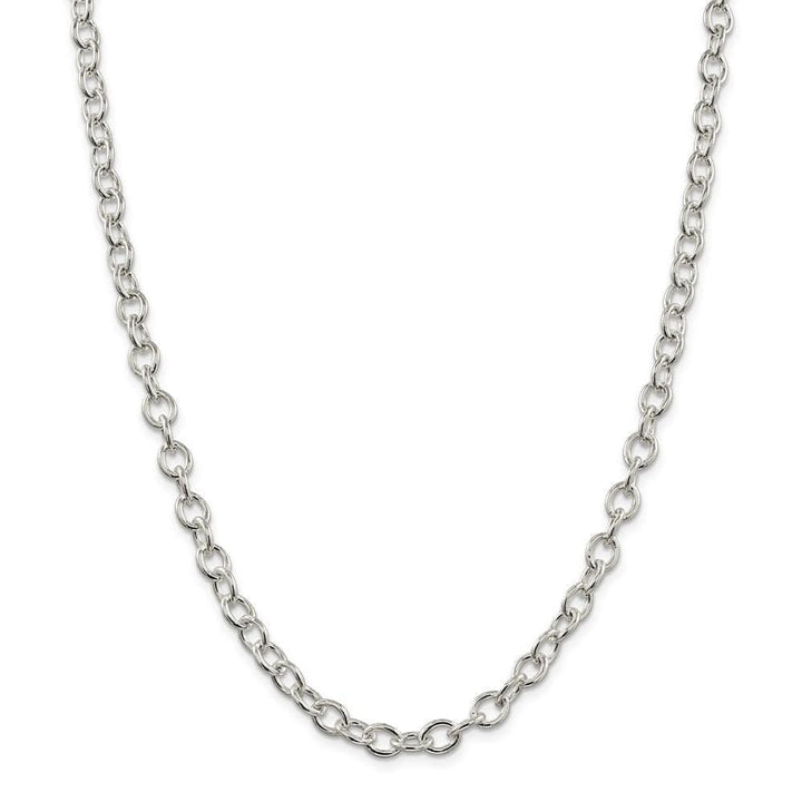 Lovely Rita's Chains Size 16 Silver Polished 6.80-mm Oval Cable chain