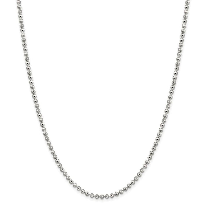 Lovely Rita's Chains Size 16 Sterling Silver Beaded Chain 3MM