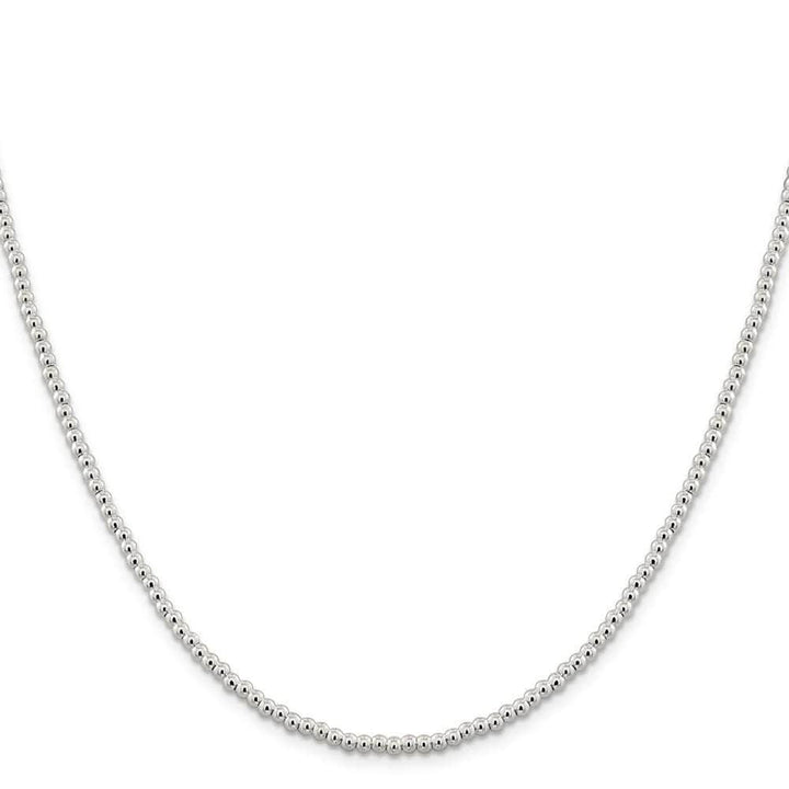 Lovely Rita's Chains Size 16 Sterling Silver Necklace Beaded Box Chain 3MM