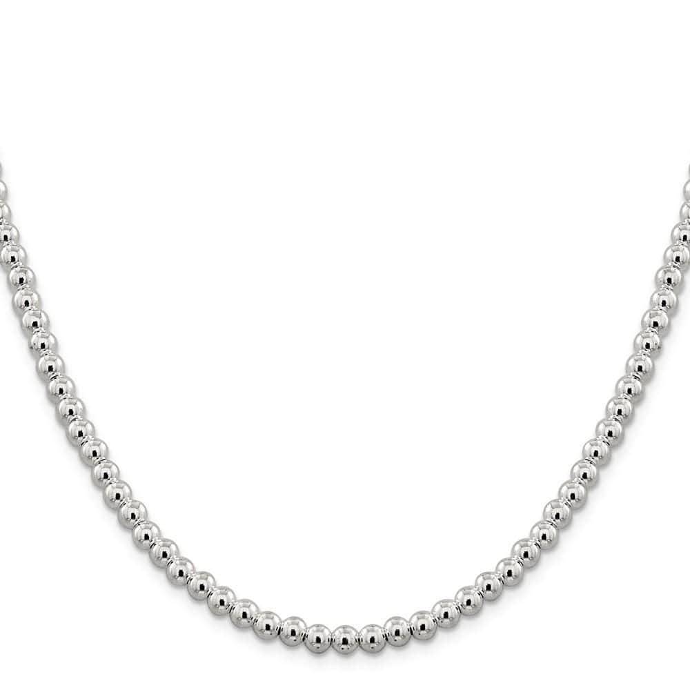 Lovely Rita's Chains Size 16 Sterling Silver Necklace Beaded Box Chain 5MM