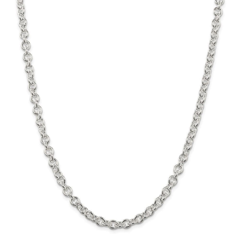 Lovely Rita's Chains Size 16 Sterling Silver Polished 6.10-mm Cable Chain