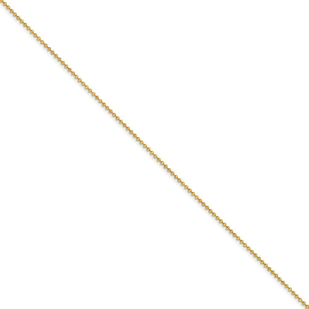 Chisel Chains Size 16 Yellow Rhodium Brass Plated Beaded Chain