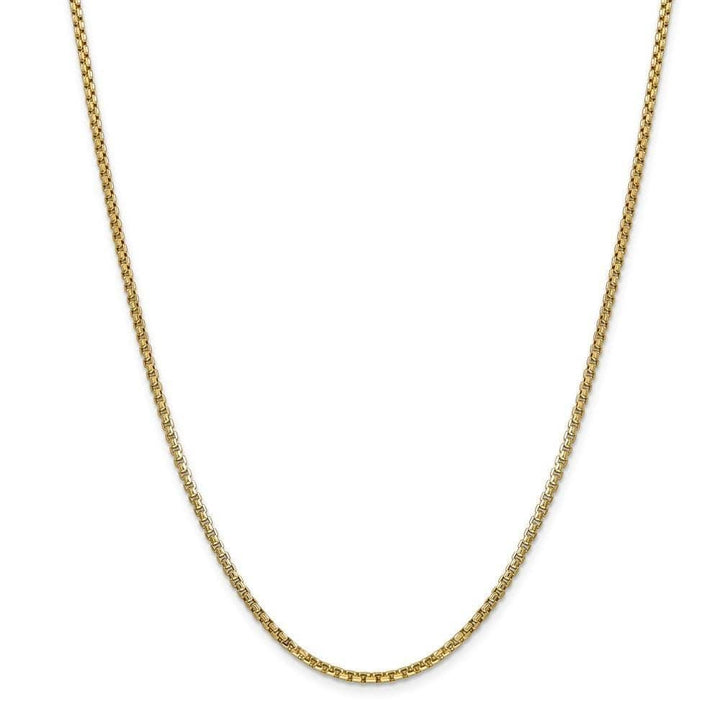 Lovely Rita's Chains Size 18 14k Yellow Gold 2.45mm Hollow Round Box Chain