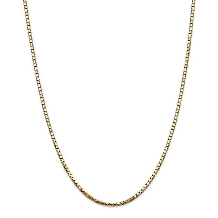 Lovely Rita's Chains Size 18 14k Yellow Gold 2.50mm Polish Solid Box Chain