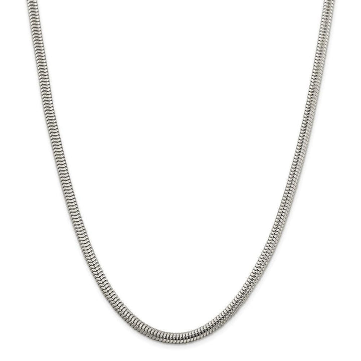 Lovely Rita's Chains Size 18 Silver Polished 5.00-mm Round Snake Chain
