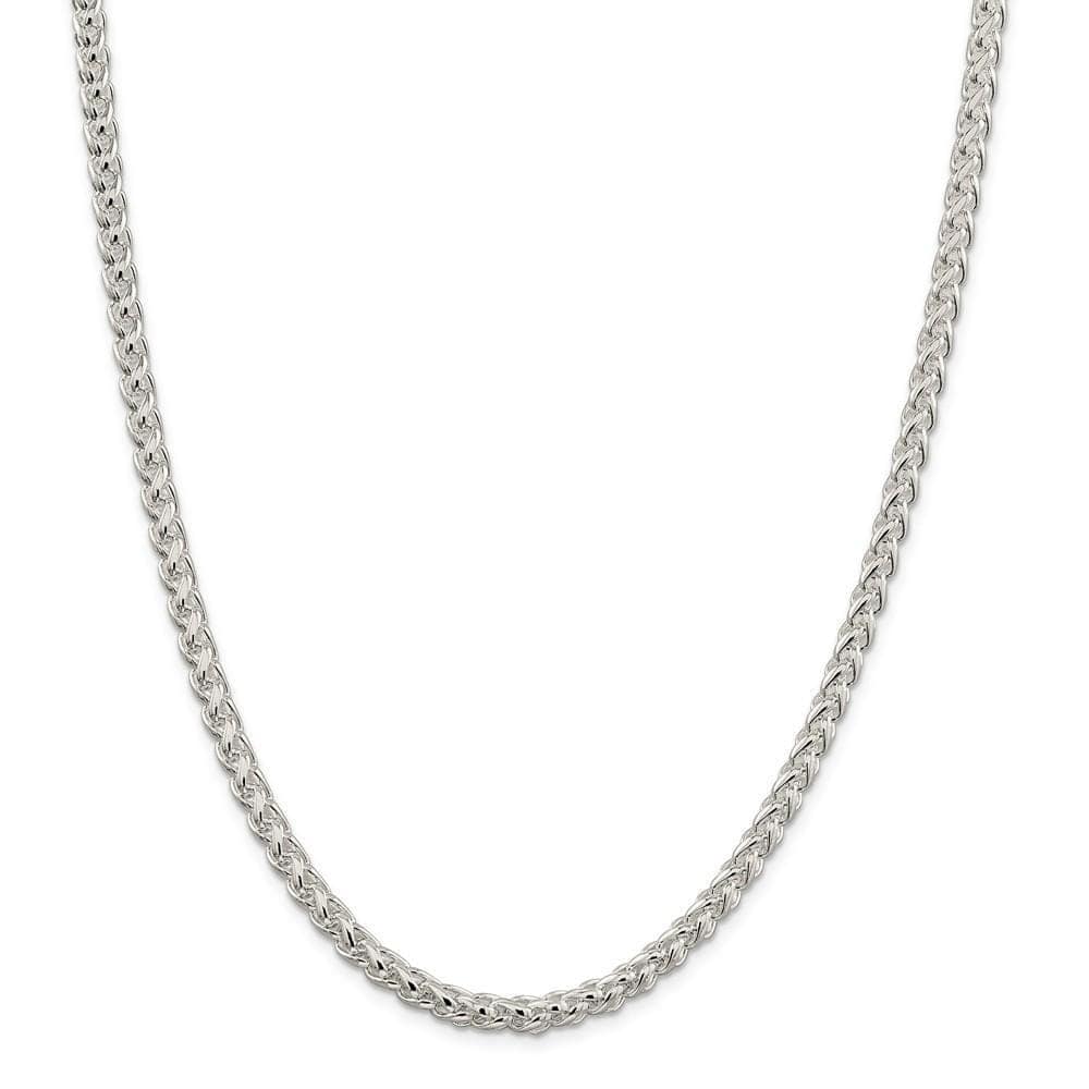 Lovely Rita's Chains Size 18 Silver Polished 5.00-mm Solid Round Spiga Chain