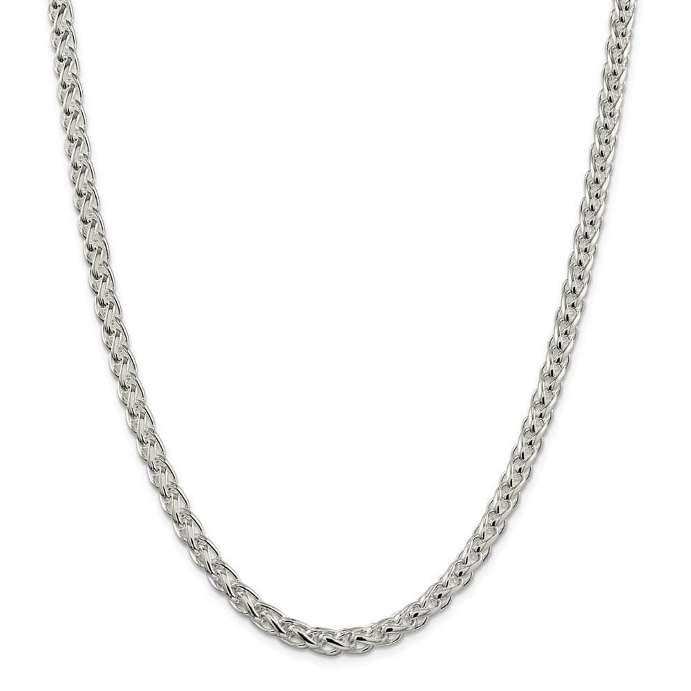 Lovely Rita's Chains Size 18 Silver Polished 6.00-mm Solid Round Spiga Chain