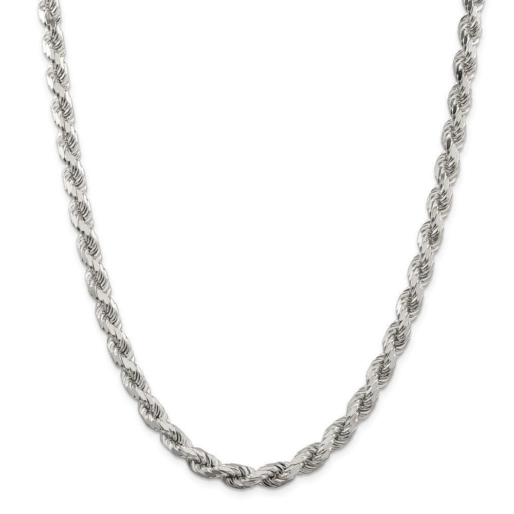 Lovely Rita's Chains Size 20 Silver Polished D.C 8 Sides 7.00-mm Rope Chain