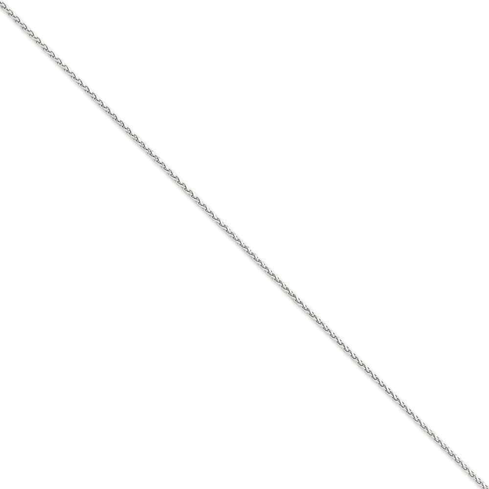 Lovely Rita's Chains Size 7 14k White Gold 1.80mm Diamond Cut Spiga Chain