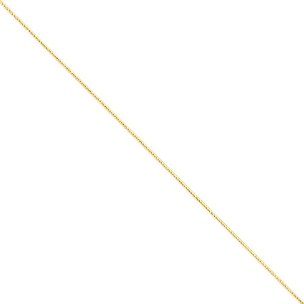 Lovely Rita's Chains Size 7 14k Yellow Gold 1.20mm Octagonal Snake Chain