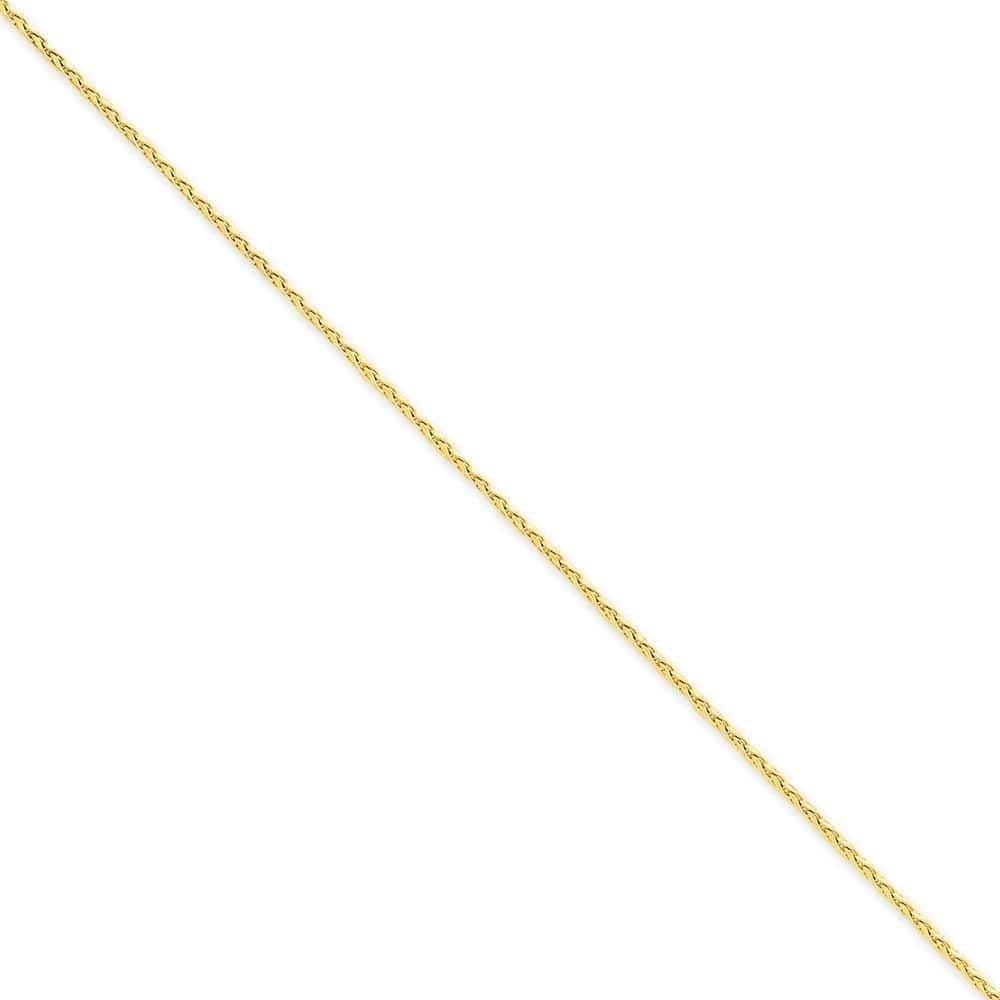 Lovely Rita's Chains Size 7 14k Yellow Gold 1.40mm Diamond Cut Spiga Chain