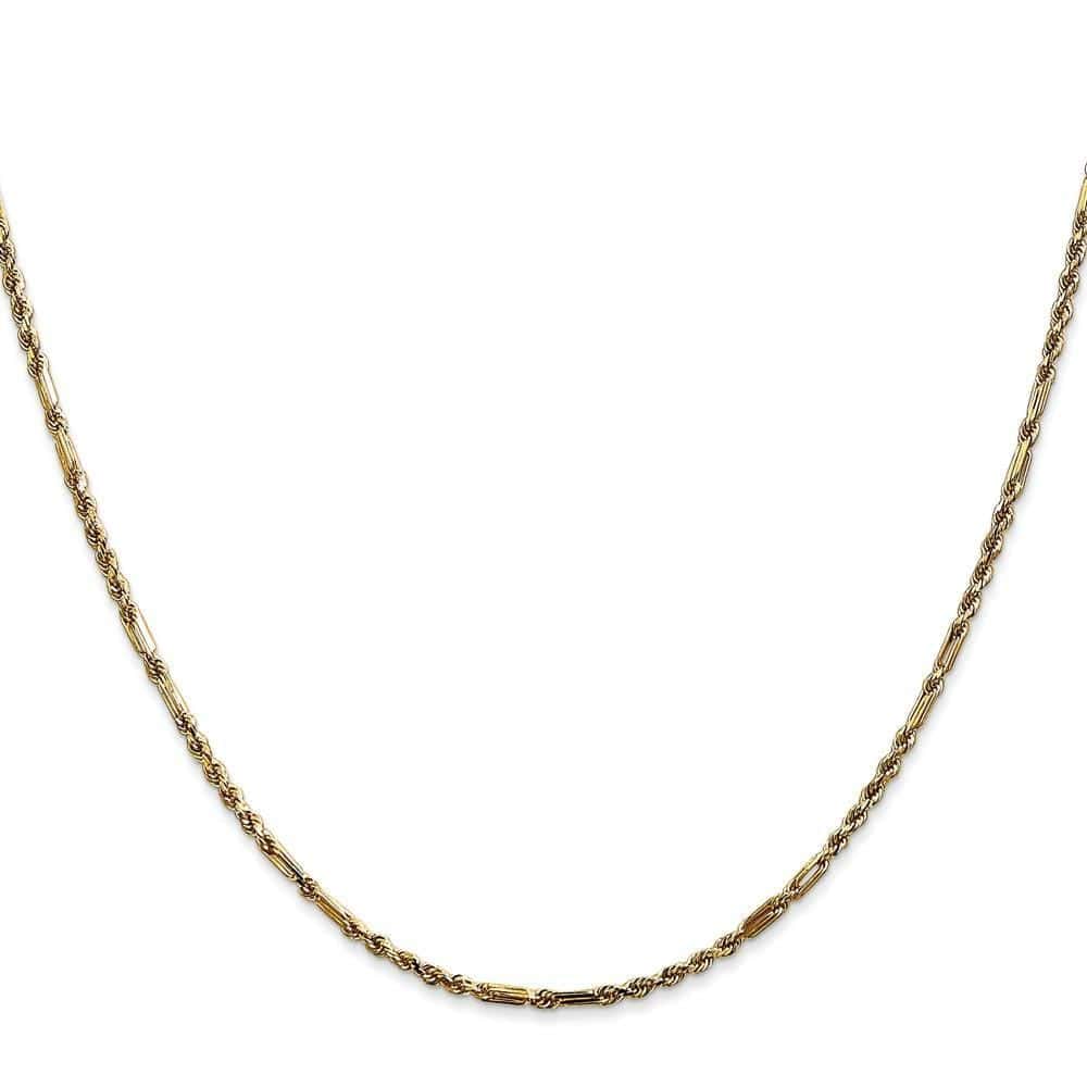 Lovely Rita's Chains Size 7 14k Yellow Gold 2.00mm D.C Milano Rope Chain