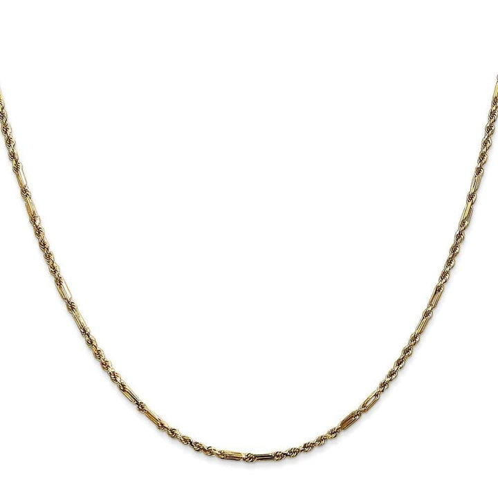 Lovely Rita's Chains Size 7 14k Yellow Gold 2.00mm D.C Milano Rope Chain