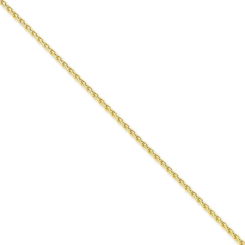 Lovely Rita's Chains Size 7 14k Yellow Gold 2.25mm Parisian Wheat Chain