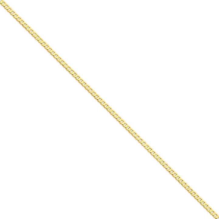 Lovely Rita's Chains Size 7 14k Yellow Gold 3.00mm Open Concave Curb Chain