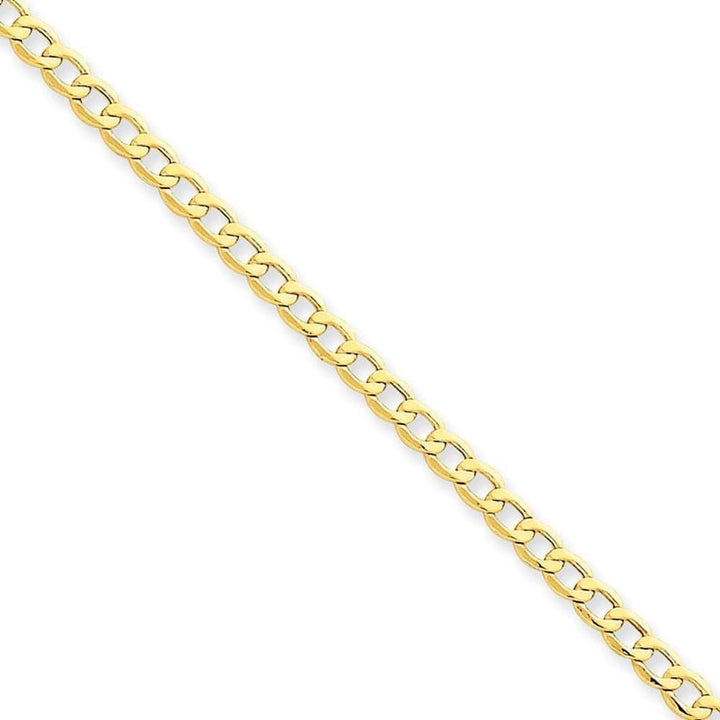 Lovely Rita's Chains Size 7 14k Yellow Gold 3.35m Semi Solid Curb Link Chain