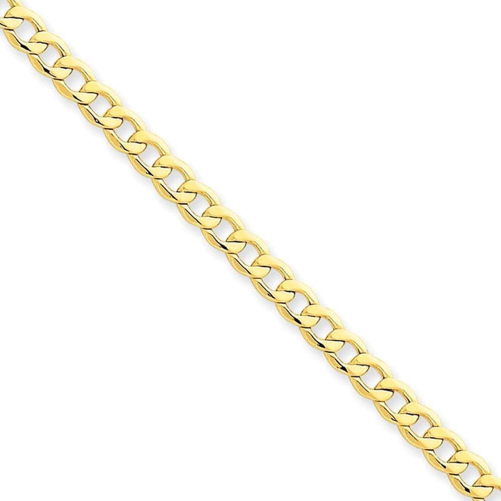 Lovely Rita's Chains Size 7 14k Yellow Gold 4.30m Semi Solid Curb Link Chain
