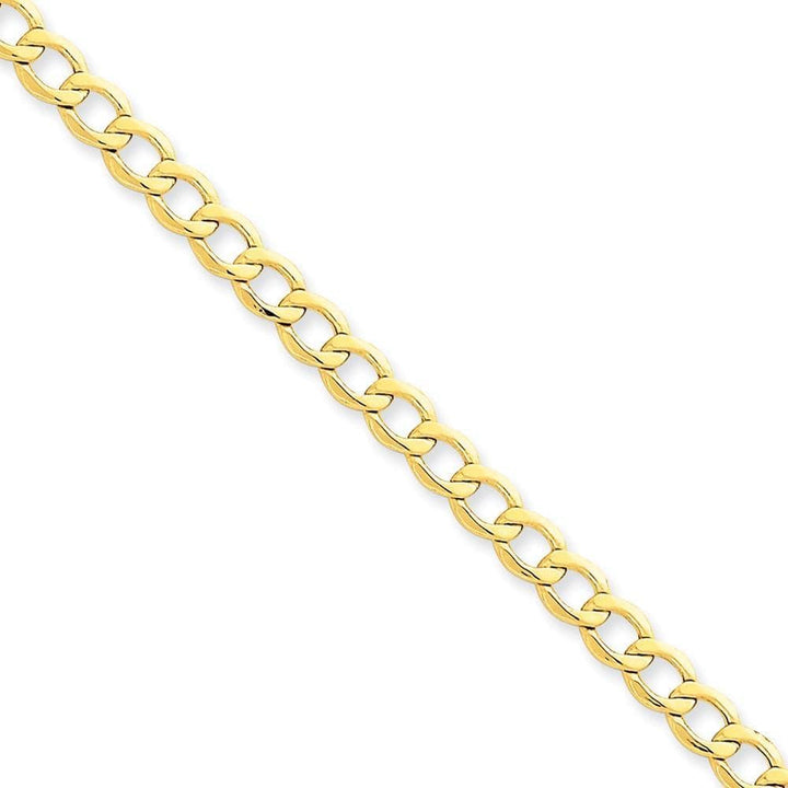 Lovely Rita's Chains Size 7 14k Yellow Gold 5.20m Semi Solid Curb Link Chain