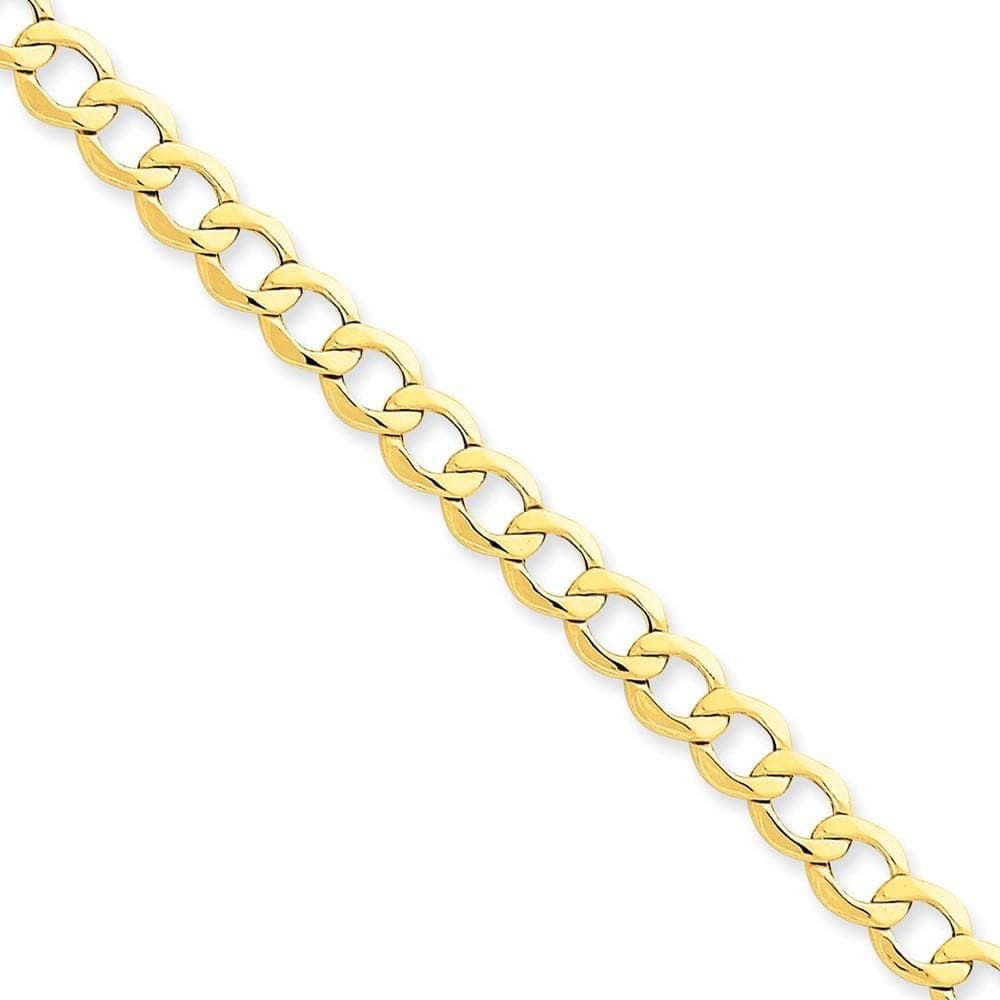 Lovely Rita's Chains Size 7 14k Yellow Gold 6.00m Semi Solid Curb Link Chain