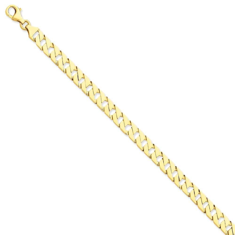 Lovely Rita's Chains Size 7 14k Yellow Gold 7.00-mm Fancy Curb Link Chain