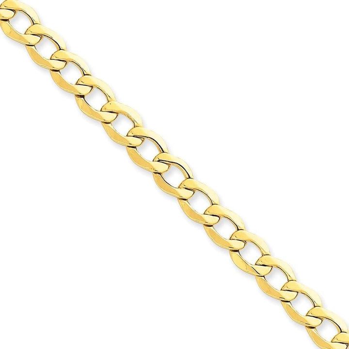 Lovely Rita's Chains Size 7 14k Yellow Gold 7.00m Semi Solid Curb Link Chain