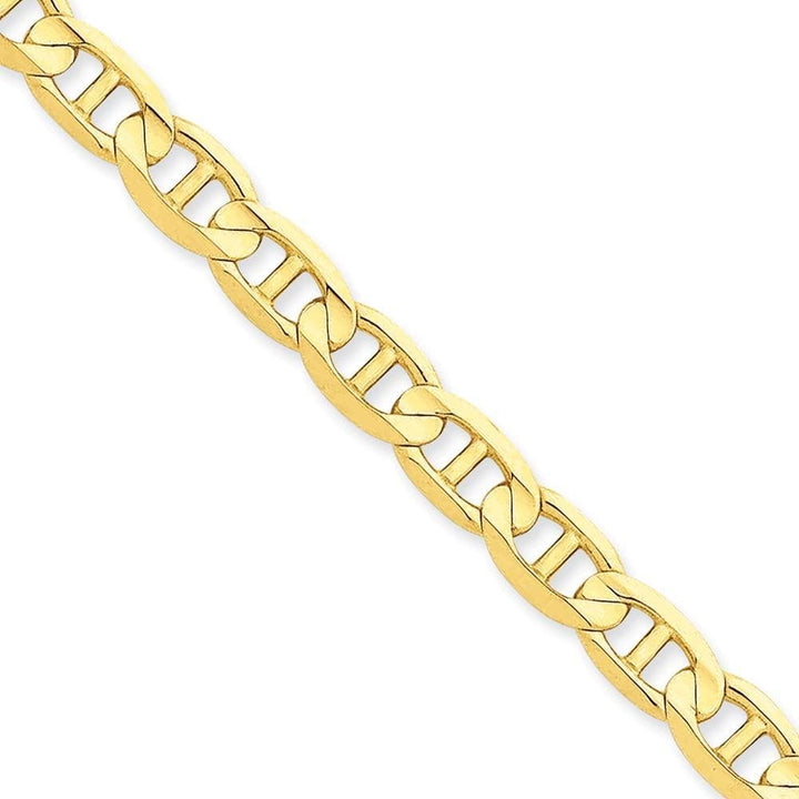 Lovely Rita's Chains Size 7 14k Yellow Gold 7.00mm Concave Anchor Chain