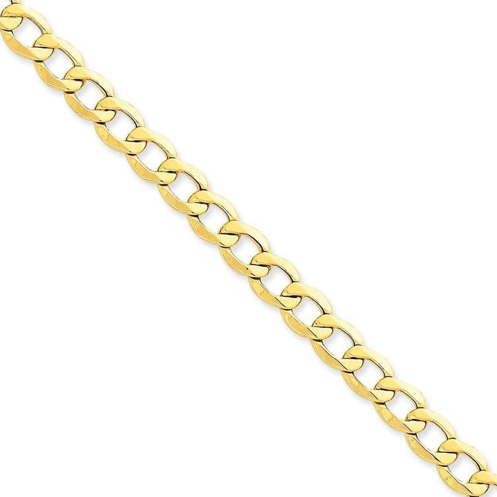 Lovely Rita's Chains Size 7 14k Yellow Gold 8.00m Semi Solid Curb Link Chain