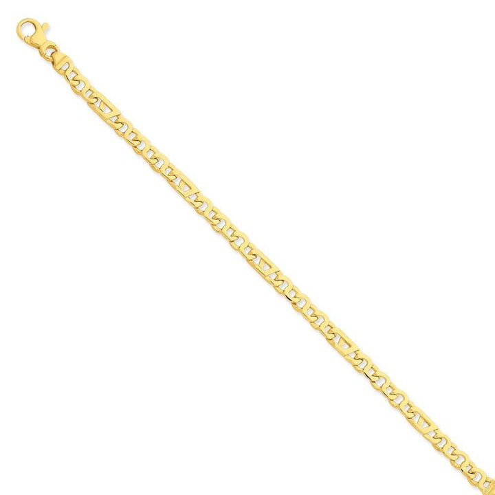 Lovely Rita's Chains Size 7 14k Yellow Gold Solid 4.50mm Fancy Link Chain