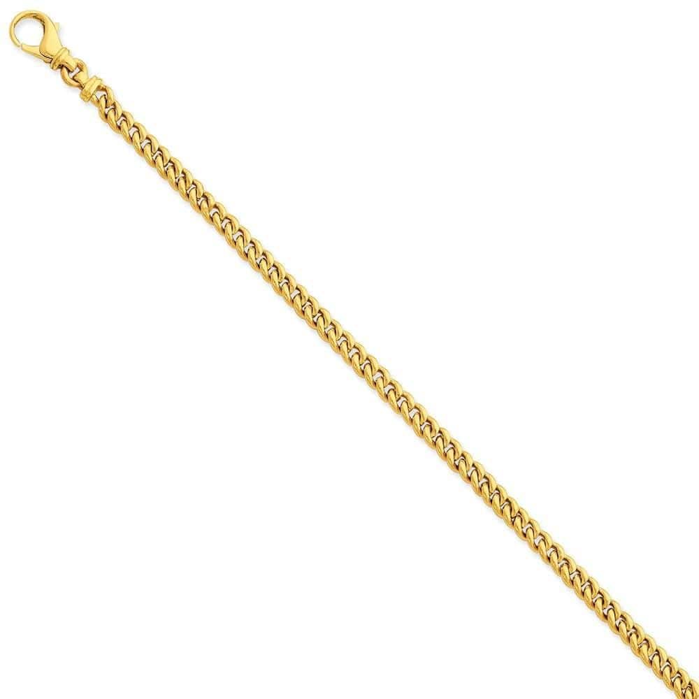 Lovely Rita's Chains Size 7 14k Yellow Gold Solid 4.50mm Fancy Link Chain