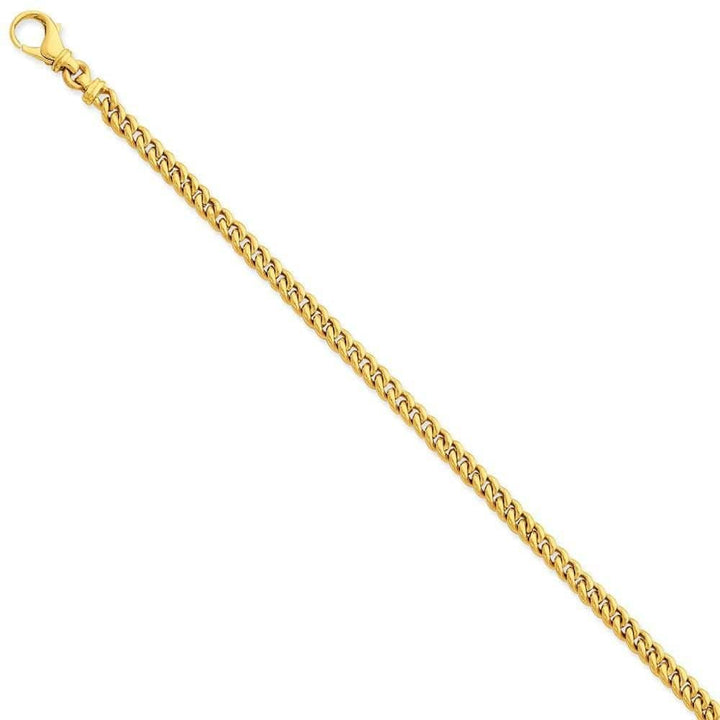 Lovely Rita's Chains Size 7 14k Yellow Gold Solid 4.50mm Fancy Link Chain