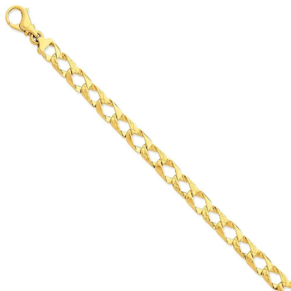 Lovely Rita's Chains Size 7 14k Yellow Gold Solid 8.65mm Fancy Link Chain