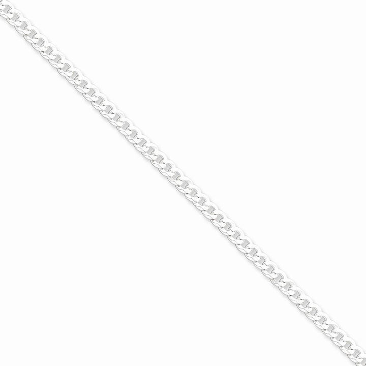Lovely Rita's Chains Size 7 Silver 4.00-mm Solid Beveled Link Curb Chain