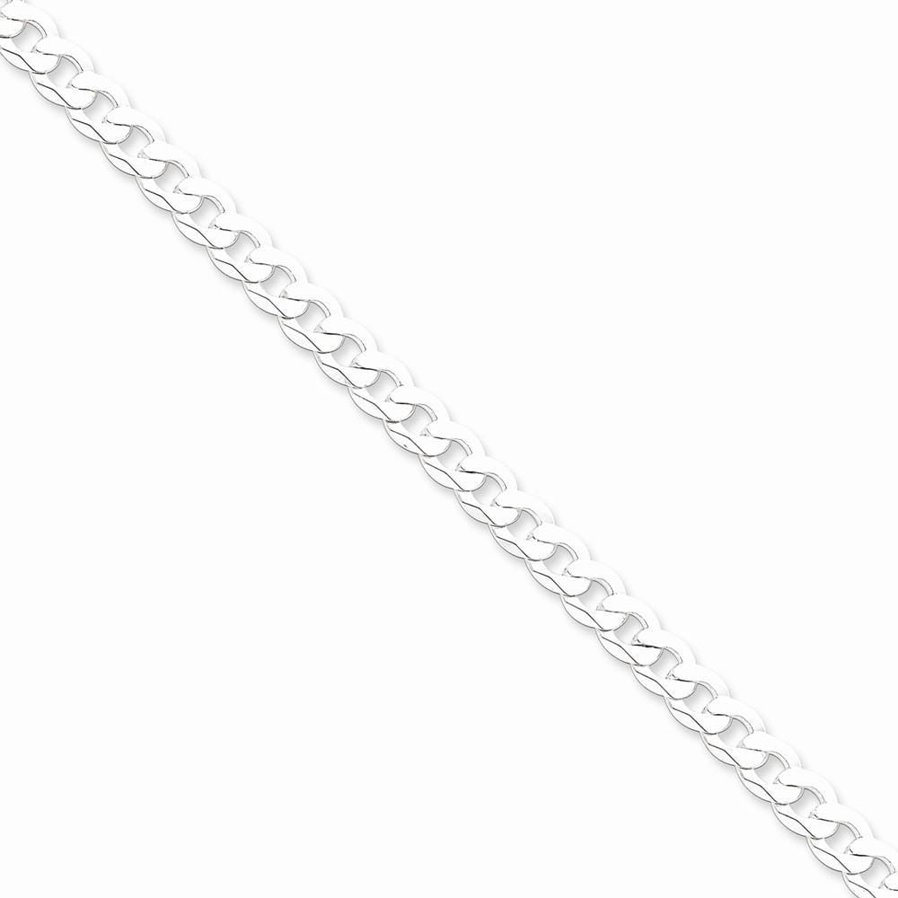 Lovely Rita's Chains Size 7 Silver 5.50-mm Solid Beveled Link Curb Chain