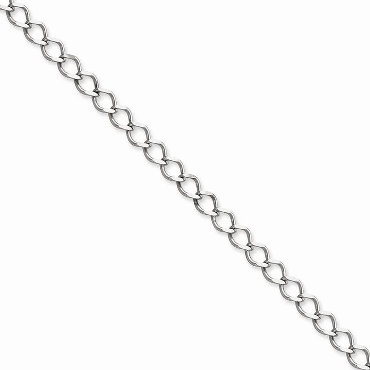 Lovely Rita's Chains Size 7 Silver 5.75-mm Double 6 Side Flat Fancy Chain