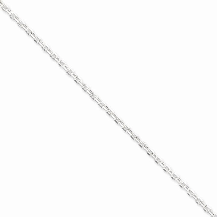 Lovely Rita's Chains Size 7 Silver Polish 2.75-mm Beveled Oval Cable Chain