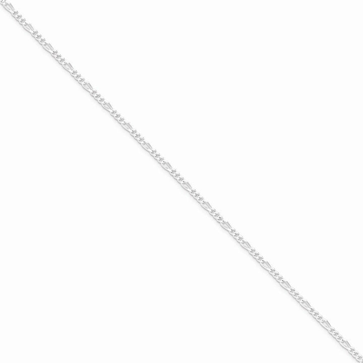 Lovely Rita's Chains Size 7 Silver Polished 2.50-mm Solid Figaro Chain