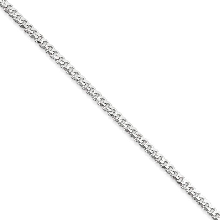 Lovely Rita's Chains Size 7 Silver Polished 4.00-mm Solid Curb Link Chain