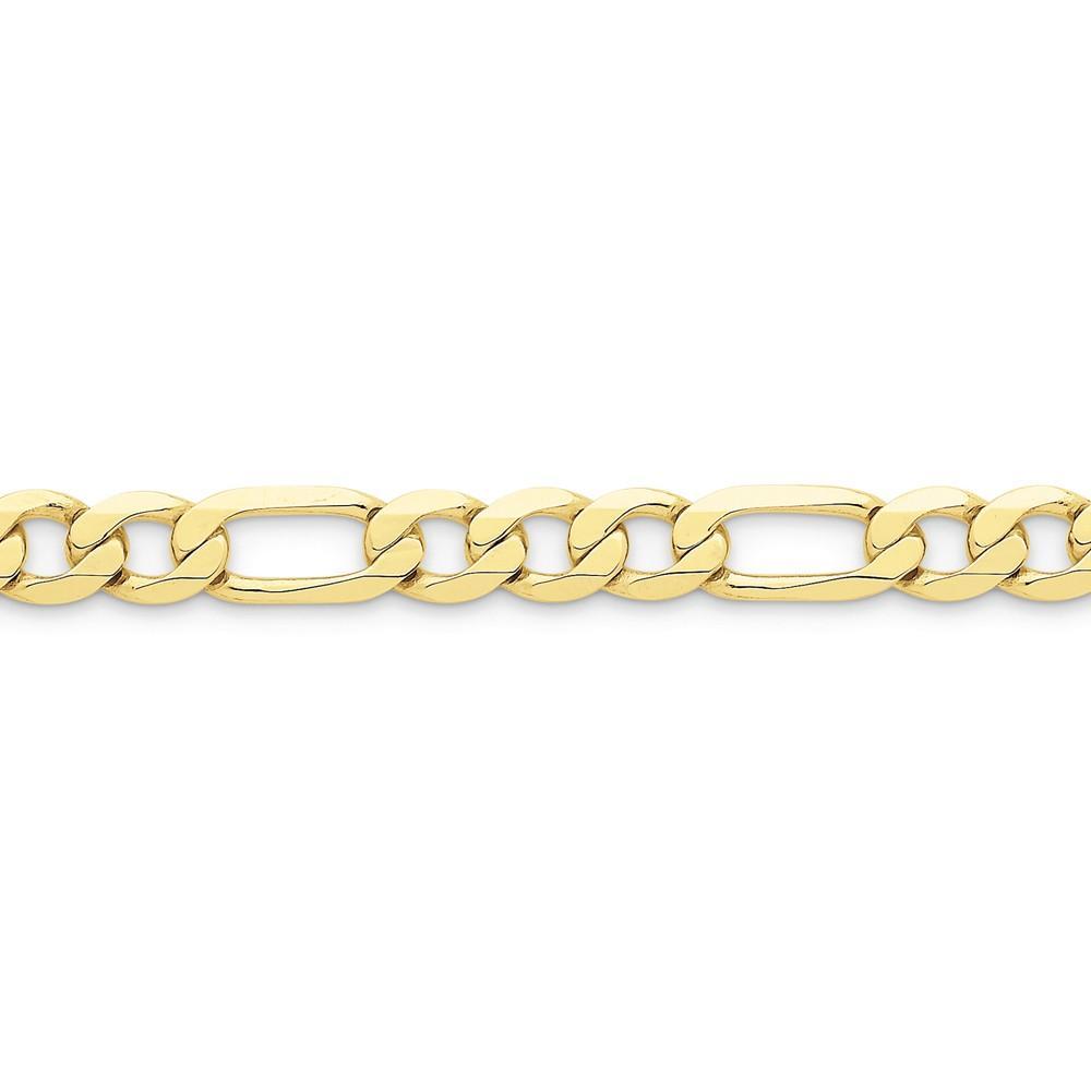 Lovely Rita's Chains Size 8 10k Yellow Gold Light Figaro Chain 8.75MM