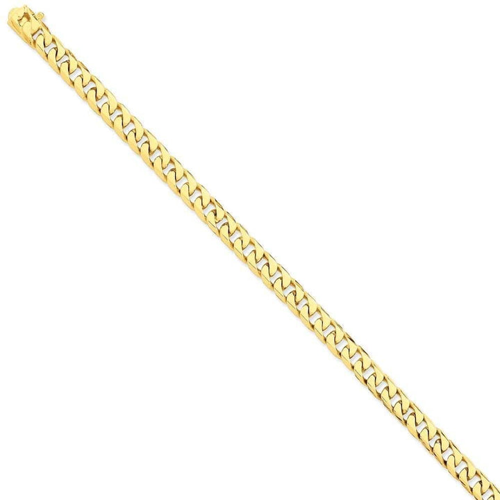 Lovely Rita's Chains Size 8 14k Yellow Gold 6.80mm Flat Beveled Curb Chain