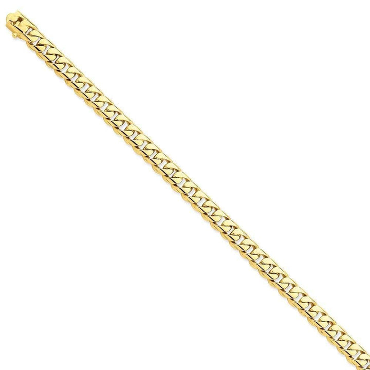 Lovely Rita's Chains Size 8 14k Yellow Gold 7.25mm Rounded Fancy Curb Chain
