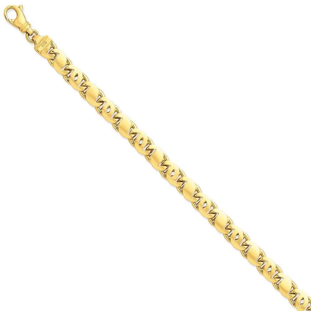 Lovely Rita's Chains Size 8 14k Yellow Gold 7.50mm Fancy S Link Chain