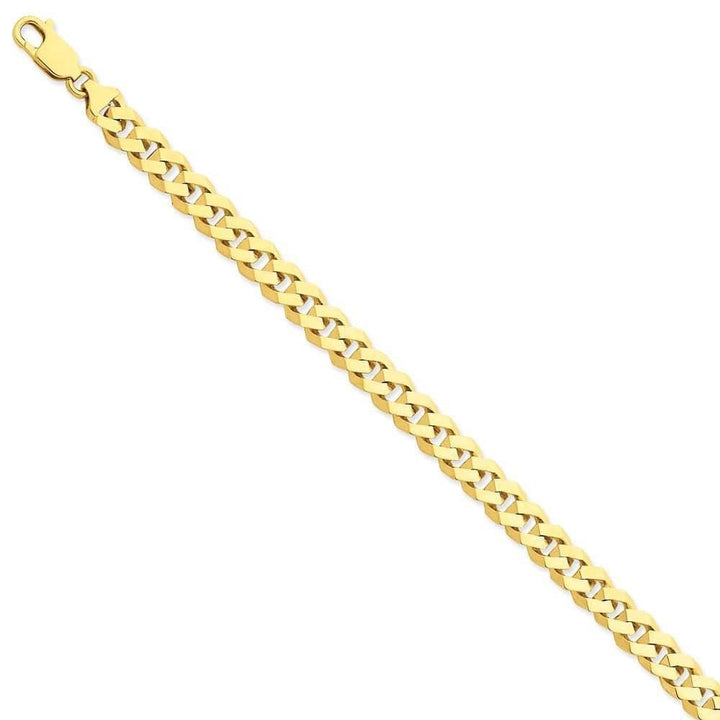 Lovely Rita's Chains Size 8 14k Yellow Gold 8.00-mm Fancy Curb Link Chain
